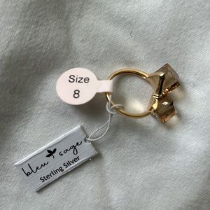 BLEU SAGE STERLING SILVER RING SIZE 8